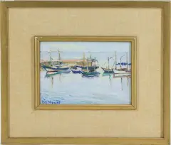 Untitled by Rita Mount, Oil on board, sold Dec 2022