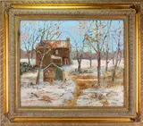 The Family Farm by Don F. Kaiser, Oil on canvas, sold Dec 2022