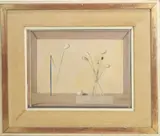 Composiciones metafísicas by Antonio Bueno, Oil on board, sold Dec 2022
