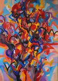 Untitled by Charles Solt, Oil on canvas, sold Feb 2023