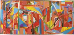 Untitled by Charles Solt, Oil on board, sold Feb 2023