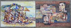 Untitled by Louis Wolchonok, Gouache on paper, sold Feb 2023