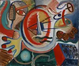 No. 92: Boat Nose Is Home for Christmas by Kenneth Ness, Oil on canvas, sold Feb 2023