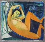 Untitled by Ervin B. Nussbaum, Oil on canvas, sold Feb 2023