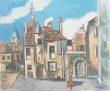 Sandra at Avallon by Frederick Childs, Oil on canvas, sold Feb 2023