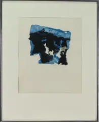 Blue and Black by Esteban Vicente, Lithograph, sold Feb 2023