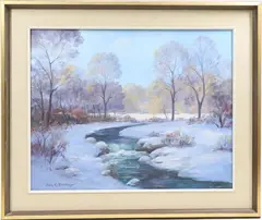 Untitled by John E. Berninger, Oil on board, sold Mar 2023
