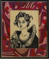 and Dorothy Neblett (20th C.) by Charles Solt, Woodblock print, sold Apr 2023