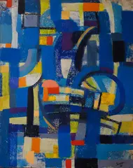 Untitled by Charles Solt, Oil on board, sold Apr 2023