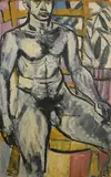 Untitled by Charles Solt, Oil on masonite, sold Apr 2023