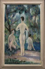 Untitled by William Stoddard Loughran, Oil on board, sold Apr 2023