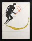 Estate of Largardo Tackett by Lagardo Tackett, Mixed media on paper with color accents, sold Apr 2023