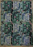 Textile Design by Charles Solt, Acrylic on illustration board, sold Apr 2023