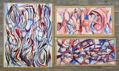 Untitled by Charles Solt, Watercolors on paper (3), sold Apr 2023