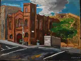 Untitled by James De La Vega, Oil on found cardboard, offered Apr 2023