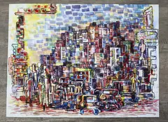 Untitled by Louis Wolchonok, Watercolor on paper, sold Apr 2023