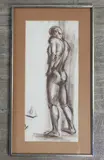 Estate Art by Charles Solt, Collage on paper with hand written poem, sold Jul 2023