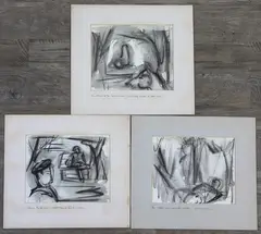Untitled by Charles Solt, Watercolors on paper (3), offered Jul 2023