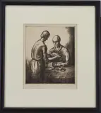 Diner Time by Thomas Richard Hood, Etching, offered Jul 2023