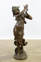 Untitled by Auguste Moreau, Bronze finished spelter sculpture, sold Aug 2023