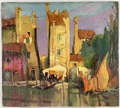 Acker by Eleanor Beatrice Acker, Oil on canvas, sold Aug 2023