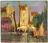 Acker by Eleanor Beatrice Acker, Oil on canvas, sold Aug 2023