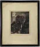 Mist, Lights and City by Eleanor Beatrice Acker, Engraving, sold Aug 2023