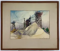 Sandy by Eleanor Beatrice Acker, Watercolor, sold Aug 2023