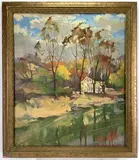 Untitled by Eleanor Beatrice Acker, Oil on canvas, sold Aug 2023