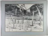 Somewhere Around Here I Lost My Scissors by Paul Gorka, Pencil, sold Nov 2023