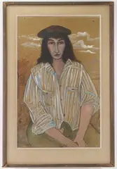 Untitled by Marshall Glasier, Mixed media, sold Nov 2023