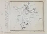 For Terry by John Alexander, Pencil on paper, sold Nov 2023