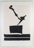 Africa 5 from the Africa Series by Robert Motherwell, Screenprint on paper, sold Nov 2023