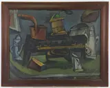 Untitled by Hananiah Harari, Oil on canvas, sold Nov 2023
