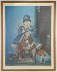 Pedrito by Fernando Botero, Lithograph, sold Nov 2023