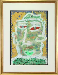 Untitled by Philip Tsiaras, Oilstick, sold Nov 2023