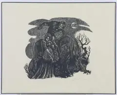 Untitled by Fritz Eichenberg, Woodblock print, sold Nov 2023