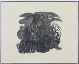 Untitled by Fritz Eichenberg, Woodblock print, sold Nov 2023