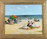 The Hamptons, N.Y. by Christopher Willett, Oil on canvas board, sold Jun 2024