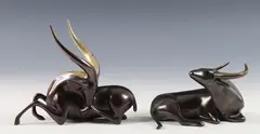 Bongo, Small by Loet Vanderveen, Bronze sculptures (2), sold Sep 2024