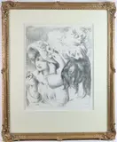 Le Chapeau Épinglé by Pierre-Auguste Renoir, Lithograph on Arches Ingres laid watermarked MBM paper, sold Sep 2024