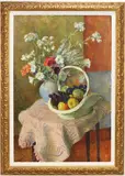 Basket of Fruit and Flowers by Ben Solowey, Oil on canvas, sold Sep 2024