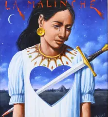 La Malinche by Rafał Olbiński, Oil on canvas, sold Sep 2024