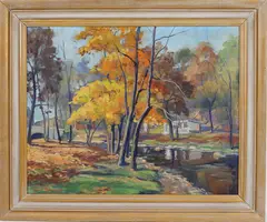 The Lehigh Parkway by John E. Berninger, Oil on board, sold Sep 2024