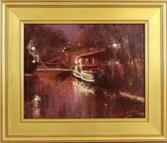 Canal House by Anthony Michael Autorino, Oil on board, sold Dec 2024