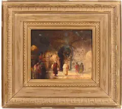 Mosque of the Caliphs by Douglas Arthur Teed, Oil on board, sold Dec 2024