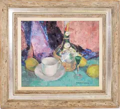 Creme de Menthe by Paulette Van Roekens, Oil on canvas, sold Dec 2024