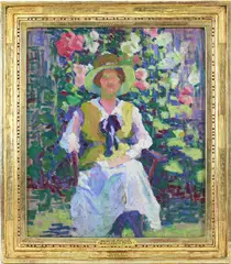 Badura Frame by Mary Elizabeth Price, Oil on canvas, sold Dec 2024