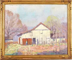 Untitled by Kenneth R. Nunamaker, Oil on board, sold Dec 2024