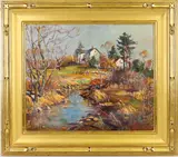 Untitled by George Gardner Symons, Oil on board, sold Dec 2024
